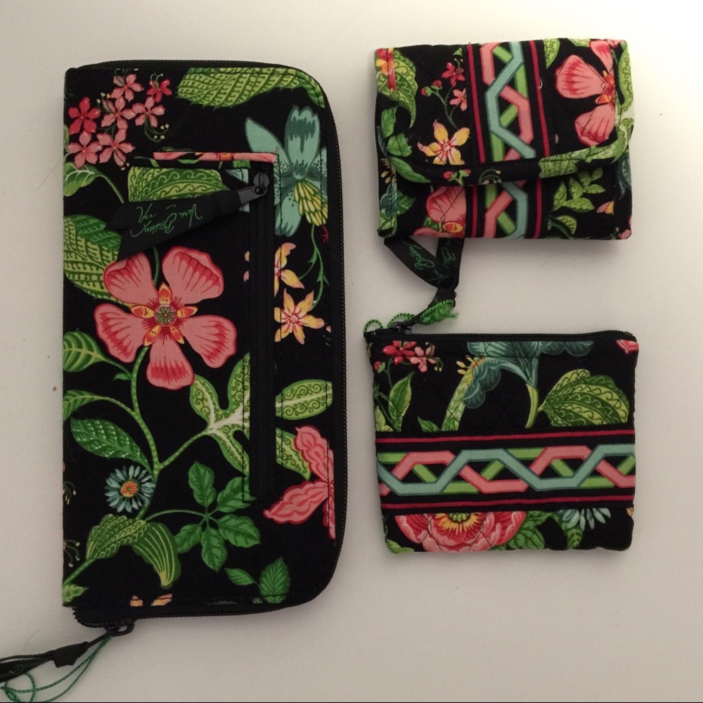 Vera Bradley Travel Organizer, Wallet, Coin Purse